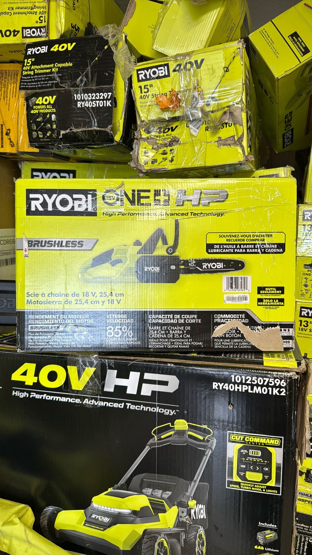 Ryobi 18v Hp 10 Inch Chainsaw Tool Only