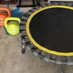 Kettlebell Set And Rebounder 