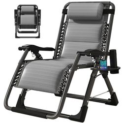 Zero Gravity Chair Premium Lawn Recliner Folding Padded Chaise Lounge