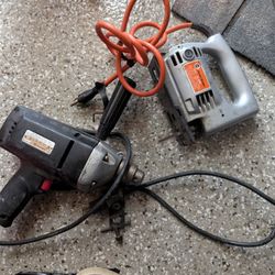 Sears 3/8" Electric Drill And Jig Saw 