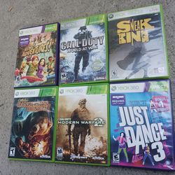 (6) Xbox 360 Games 