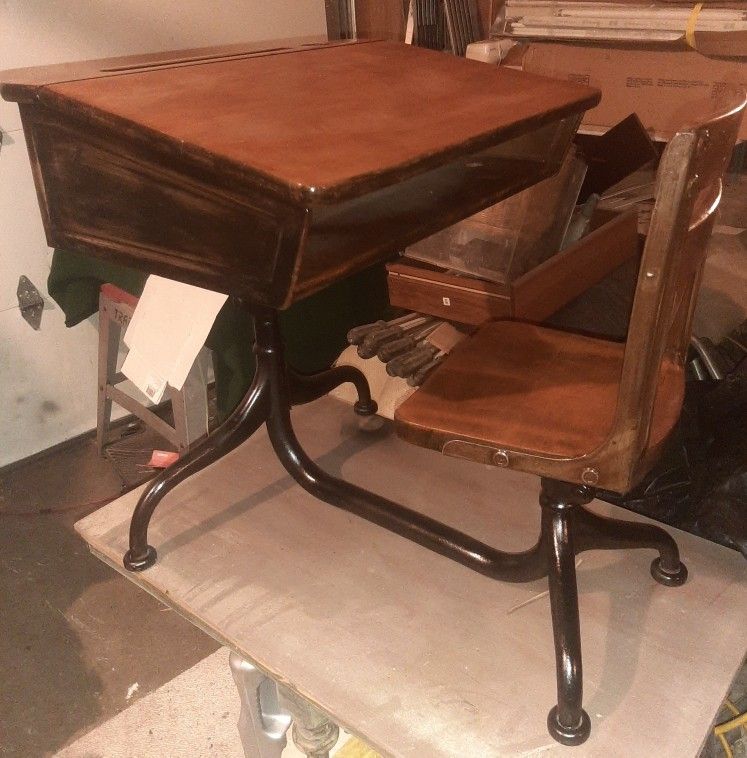 Antique School Desk