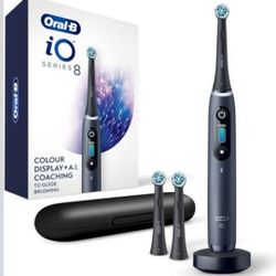 Oral-B iO Series 8 Electric Toothbrush w/2 Replacement Brush Heads & Travel Case