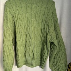 Green Knitted Sweater