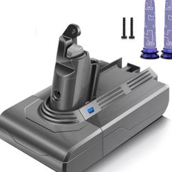 for Dyson V6 Battery 21.6V 6000mAh V6 Animal V6 Absolute V6 Motorhead eta