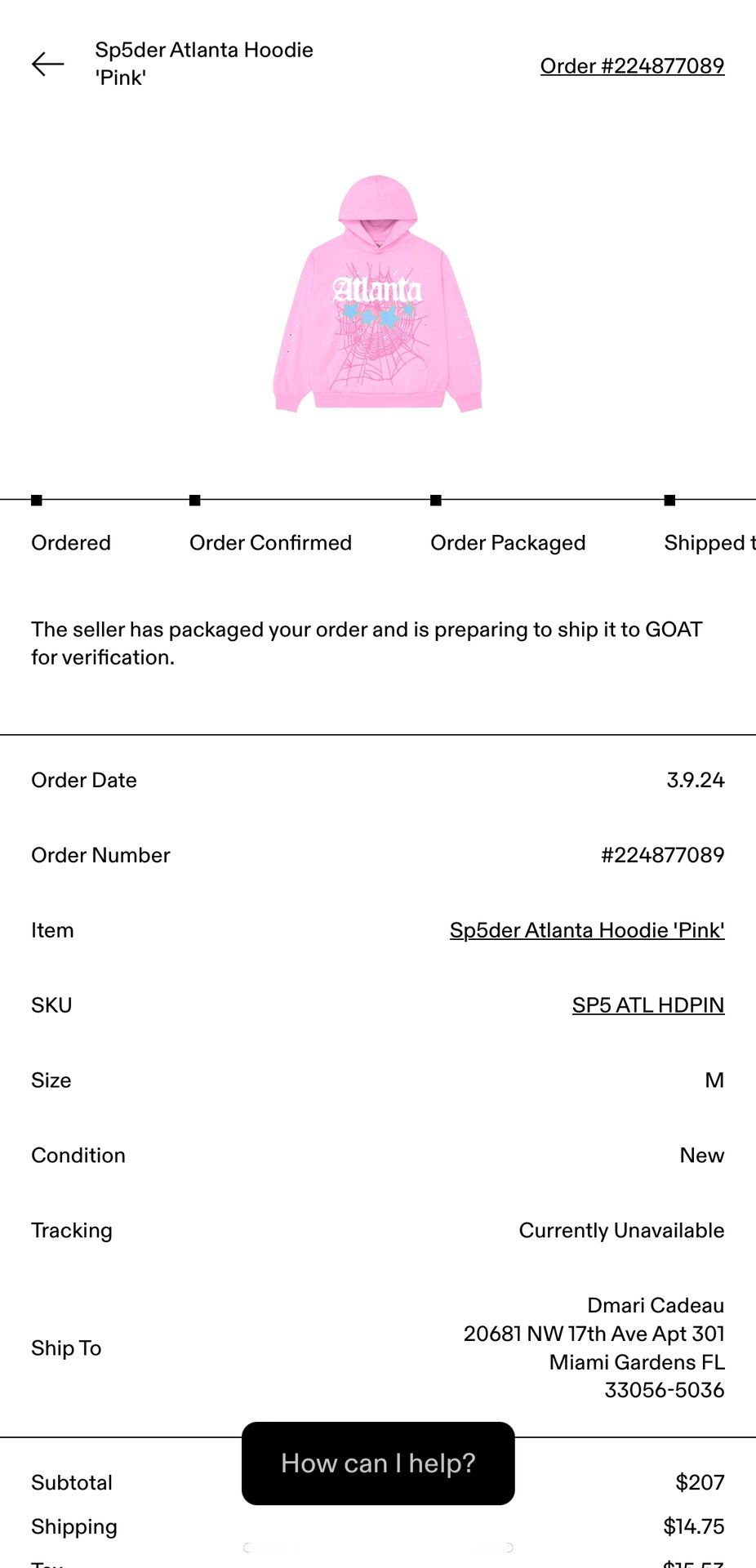 Pink Atlanta Sp5der Hoodie (trade)