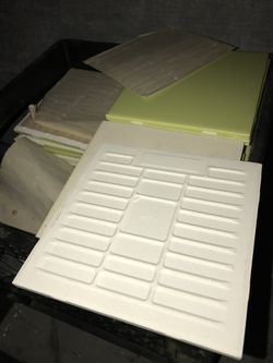 Vintage subway tile,lime green.👀