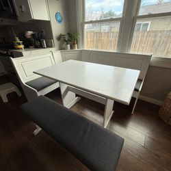 Polly 3-Piece Corner Breakfast Nook Set