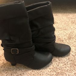 Girls Size 2 Or Womens 3 1/2 Black New Boot