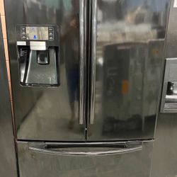 Black Samsung French Door Refrigerator 