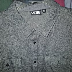 Vans long sleeve button down XXL dress shirt.