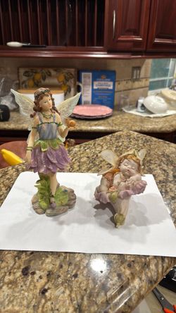 Two Beautiful Fairy Figurines