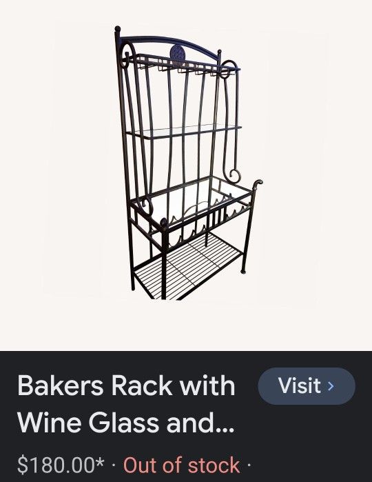 Bakers Rack Shelf