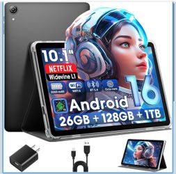 Android 16 Tablet 10.1 Inch 26GB RAM 128GB