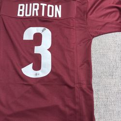 Jermaine Burton Signed Autograph Custom Jersey - Beckett Coa - Alabama Tide