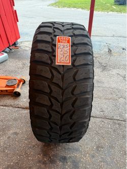 1 used tire like new 285/55/20 LT M/T Crosswind