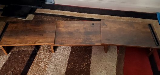 3 Piece Adjustable Wooden Monitor Stand/Riser
