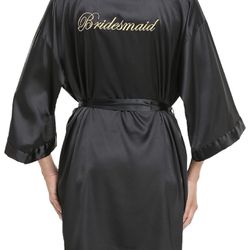 PENGEE Women's Short Kimono Robe 4 Bridesmaid Robes  and 1 Maid Of Honor Rob