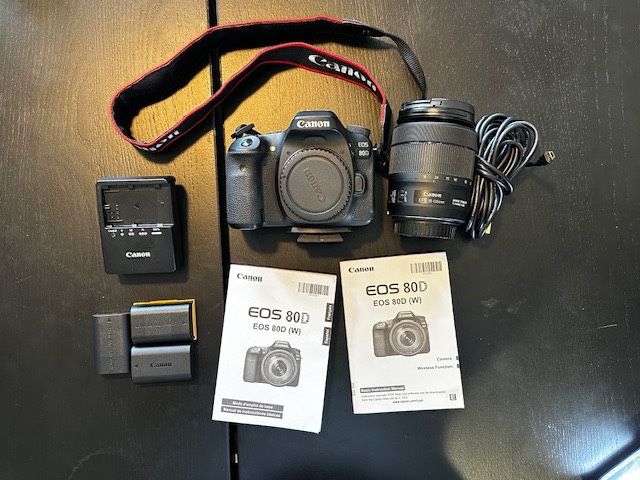 Canon EOS 80 D+ Canon Zoom EFS 18-135 mm Lens 