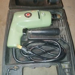 Vintage Rockwell Manufacturing 3/8 Inch Drill With Case