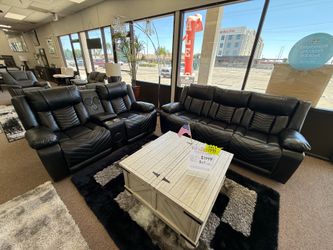 2 PC RECLINER SOFA AND LOVESEAT