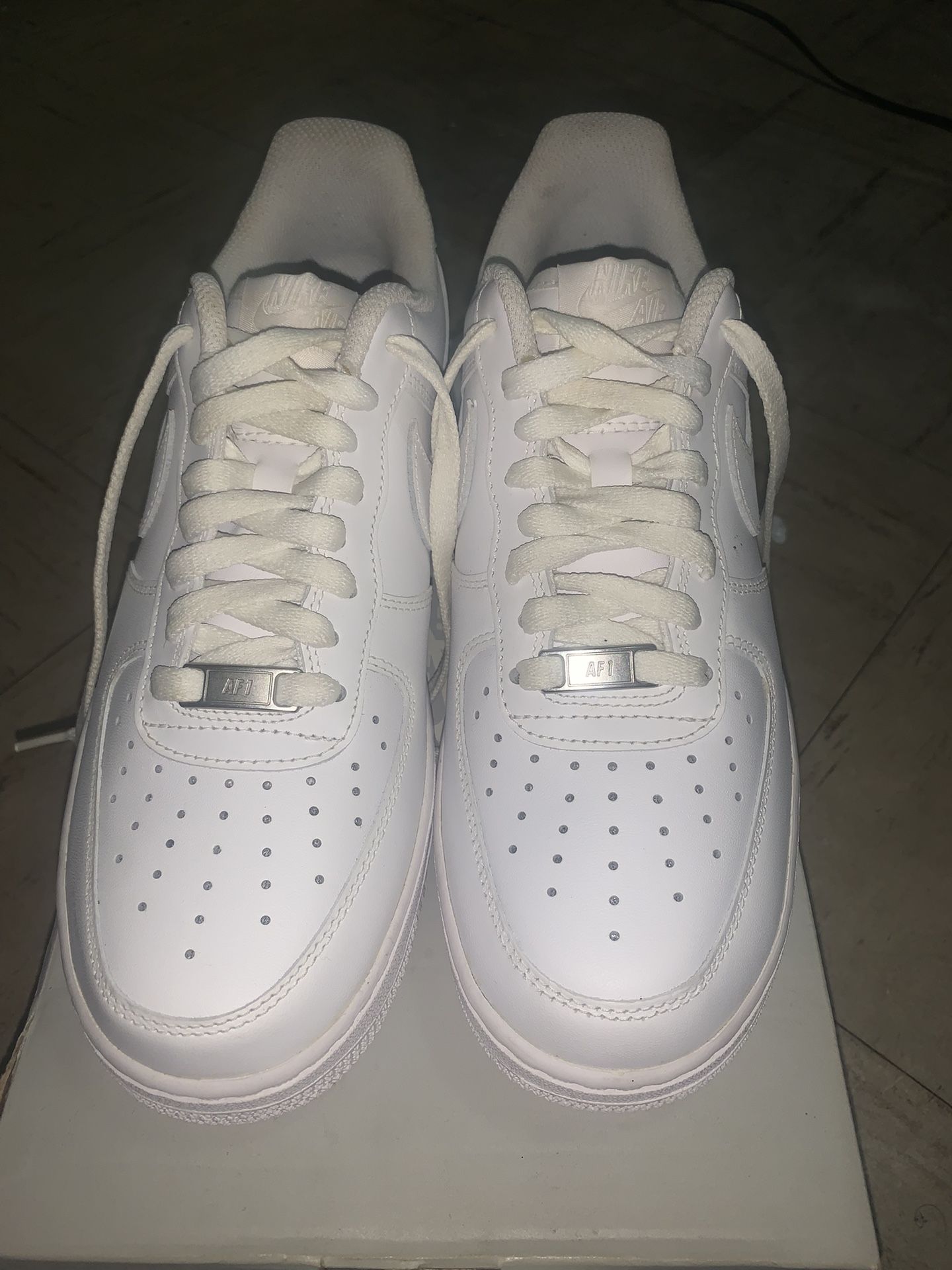 White Nike Air Force 1s ( Size 8 Mens)