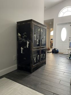 Paid over 8k, each dresser is still going for over $1700 each. Mirror , night stand, plaques for the wall and jewelry box.  $1500 for ALL. 