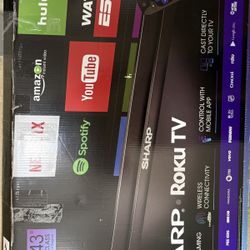 Sharp 43” Roku Smart TV – Clean – With Box & Remote  Price is firm at $60