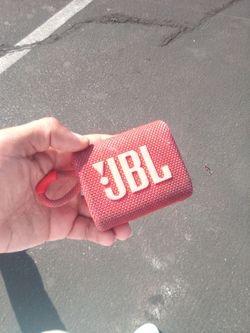 Red JbL speaker