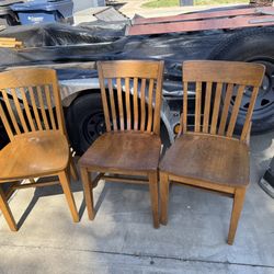 Wood Chairs 