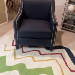 Like New Navy Blue Chair