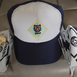 Cub Scouts - Bear Hat, Neckerchiefs, & Slide