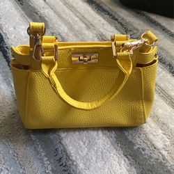mini yellow purse
