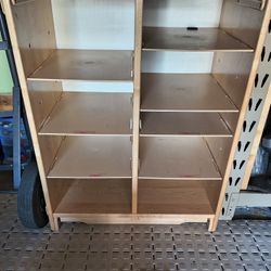 Wood Shelf It's On Wheels