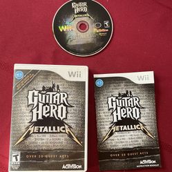 Nintendo Wii Guitar Hero Metallica