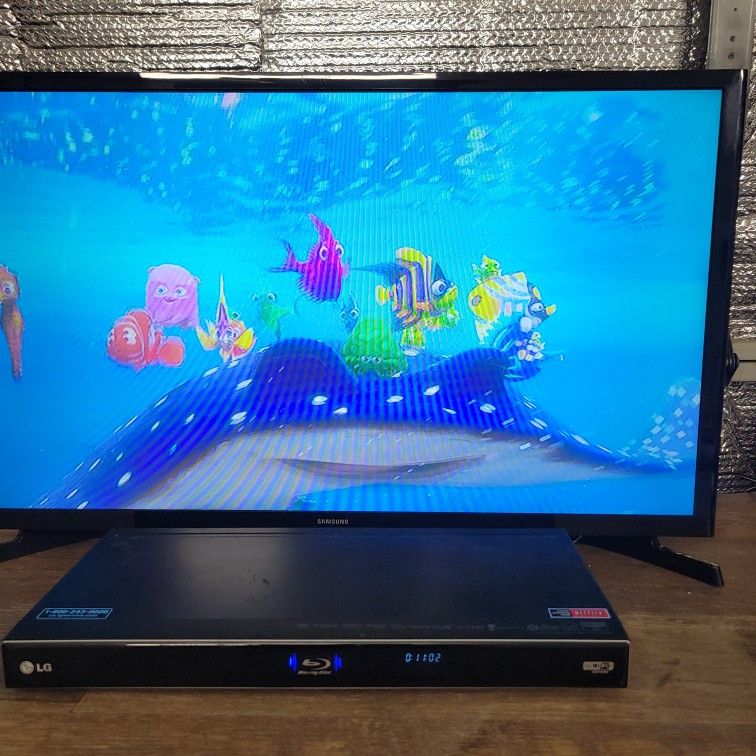 32 Inch SAMSUNG TV, And LG Smart Blue ray DVD Player Both Include Remoted. Im Asking $25.00 For Both.
