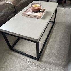 Pottery Barn Sloan Concrete Coffee Table