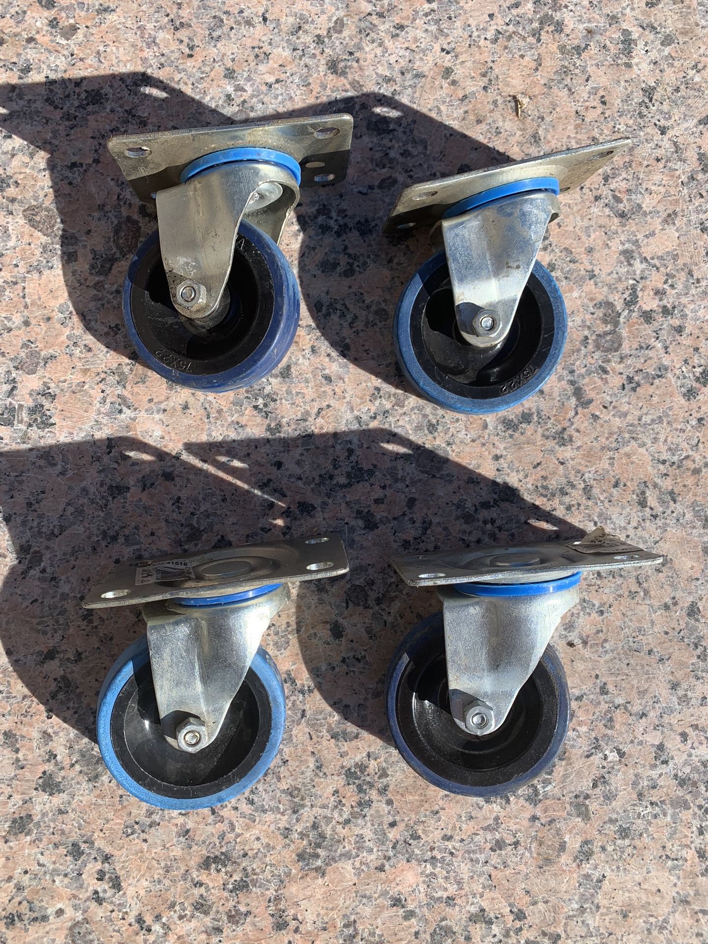 4 Inch Casters, Full Swivel, Mount