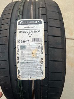 2 continental tires 245/30R20