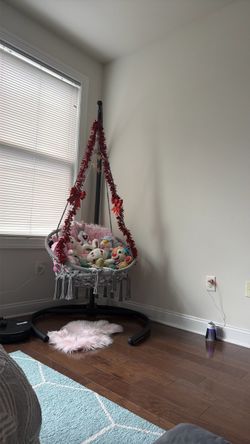 Macrame Hanging Swing Chair with Stand