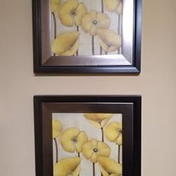 Set of 2 Flower Pictures-Price for both
