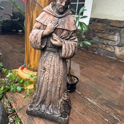 Vintage 1940s ST FRANCIS  statues From ITALY 