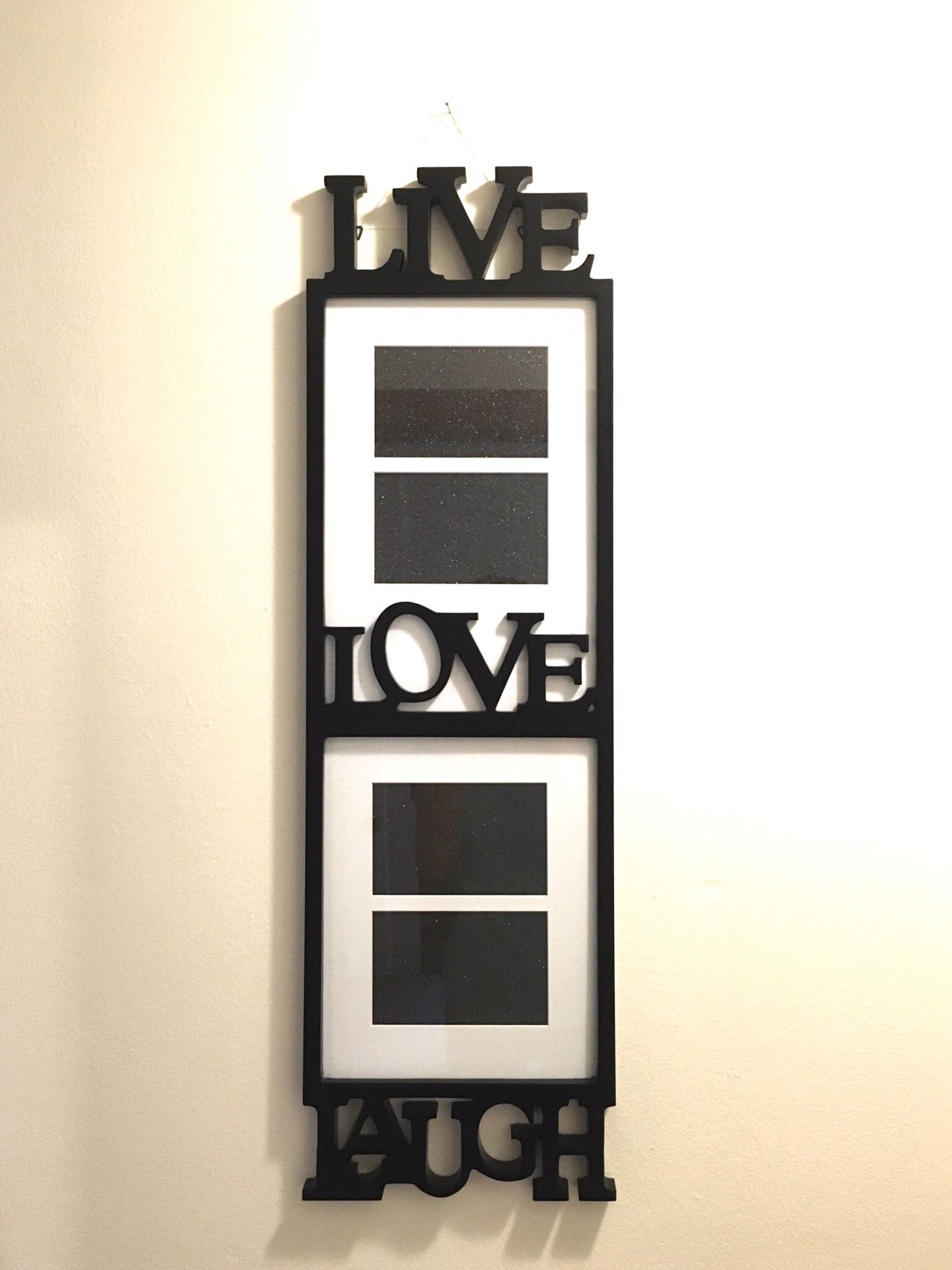 Decorative Black Picture Frame Photo Collage Live Love Laugh (STILL AVAILABLE!)