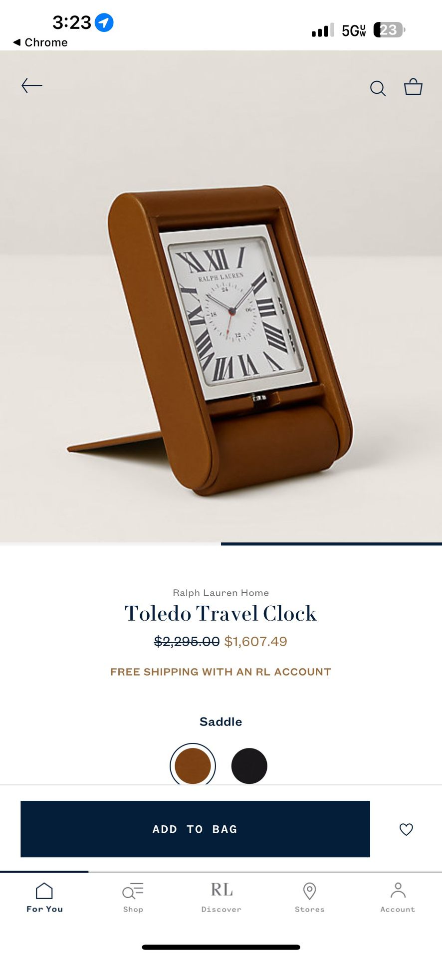 Toledo Travel Clock.