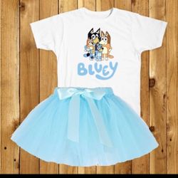 bluey 6 Tparty outfit tutu set custom all sizes