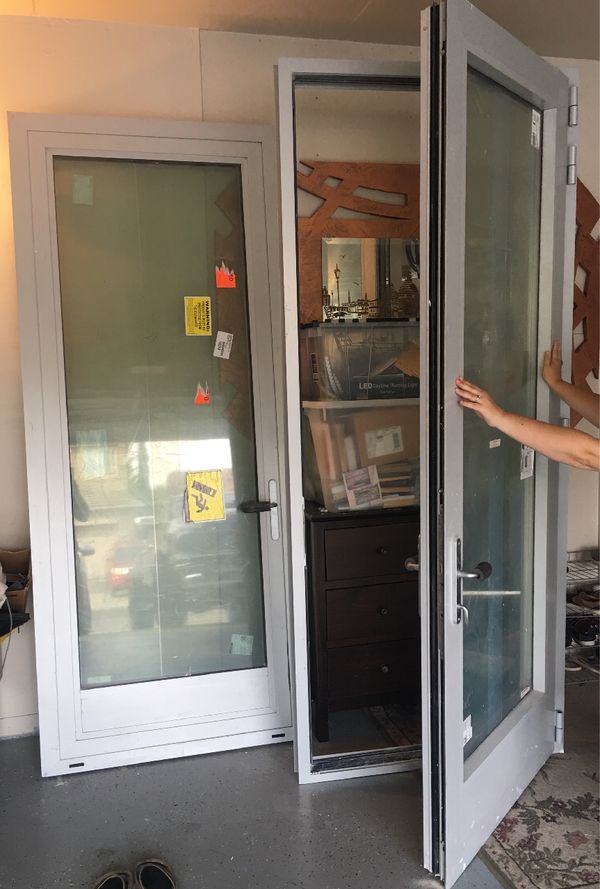 8 Fit Aluminum Single French Doors Heavy Duty Commercial For In 8 Fit Aluminum Single French Doors Heavy Duty Commercial Sacramento Ca
