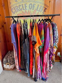 Preloved Israelite Dresses with Fringes and Blue Boarder