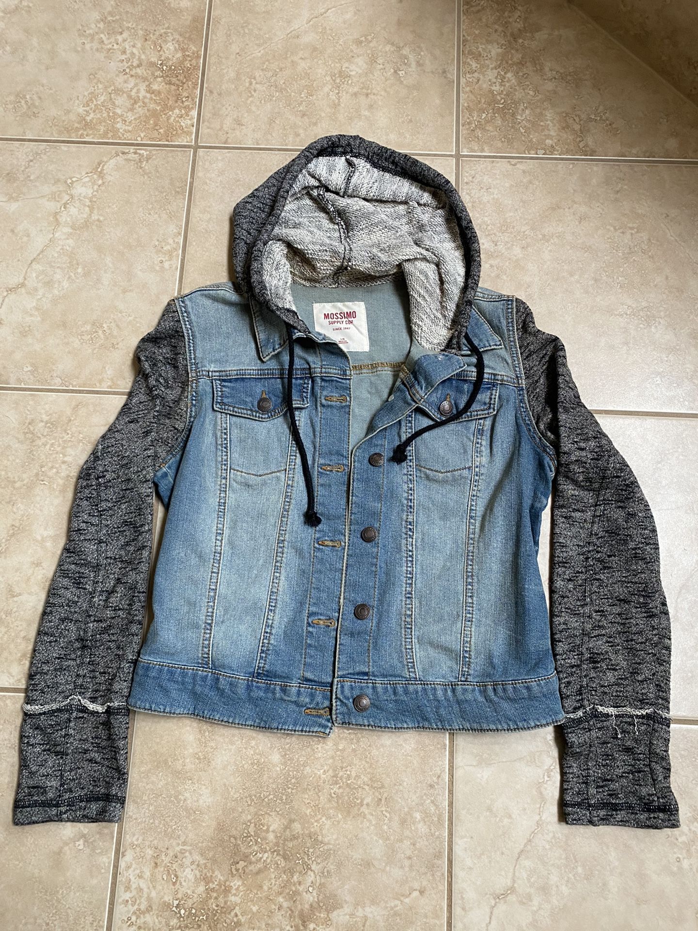 Hooded Denim Jacket (lrg)