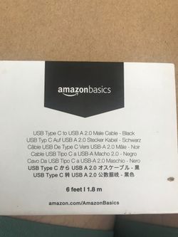 New USB 2.0 male cable black