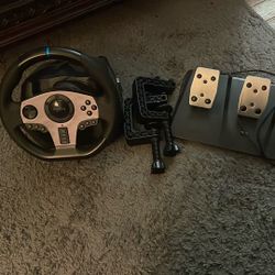 Pxn V9 Steering Wheel/Sim Wheel ) 3 Pedal